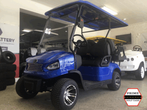 Blue Elite EV 4 Passenger Golf Cart affordable golf cart rental, golf cart rent cabo san lucas