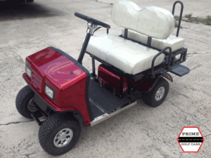 Maroon Cricket SX3 Mini Mobility Golf Cart affordable golf cart rental, golf cart rent cabo san lucas