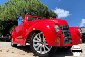 Red America EV 39 Roadster 4 Passenger Golf Cart affordable golf cart rental, golf cart rent cabo san lucas