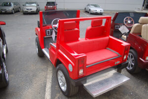 Red Hummer Golf Cart affordable golf cart rental, golf cart rent cabo san lucas