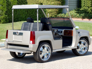 Silver Escalade Golf Cart affordable golf cart rental, golf cart rent cabo san lucas