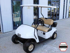 White EZGO 2 Passenger Golf Cart affordable golf cart rental, golf cart rent cabo san lucas